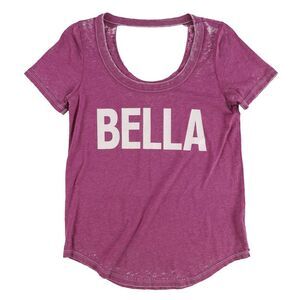 Dreamr Womens Bella Graphic T-Shirt, Purple, NWT